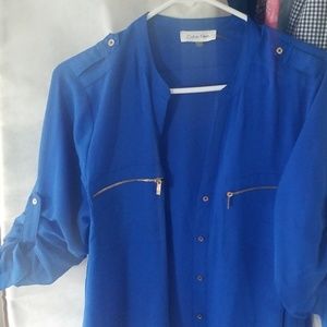 Blue Calvin Klein  blouse